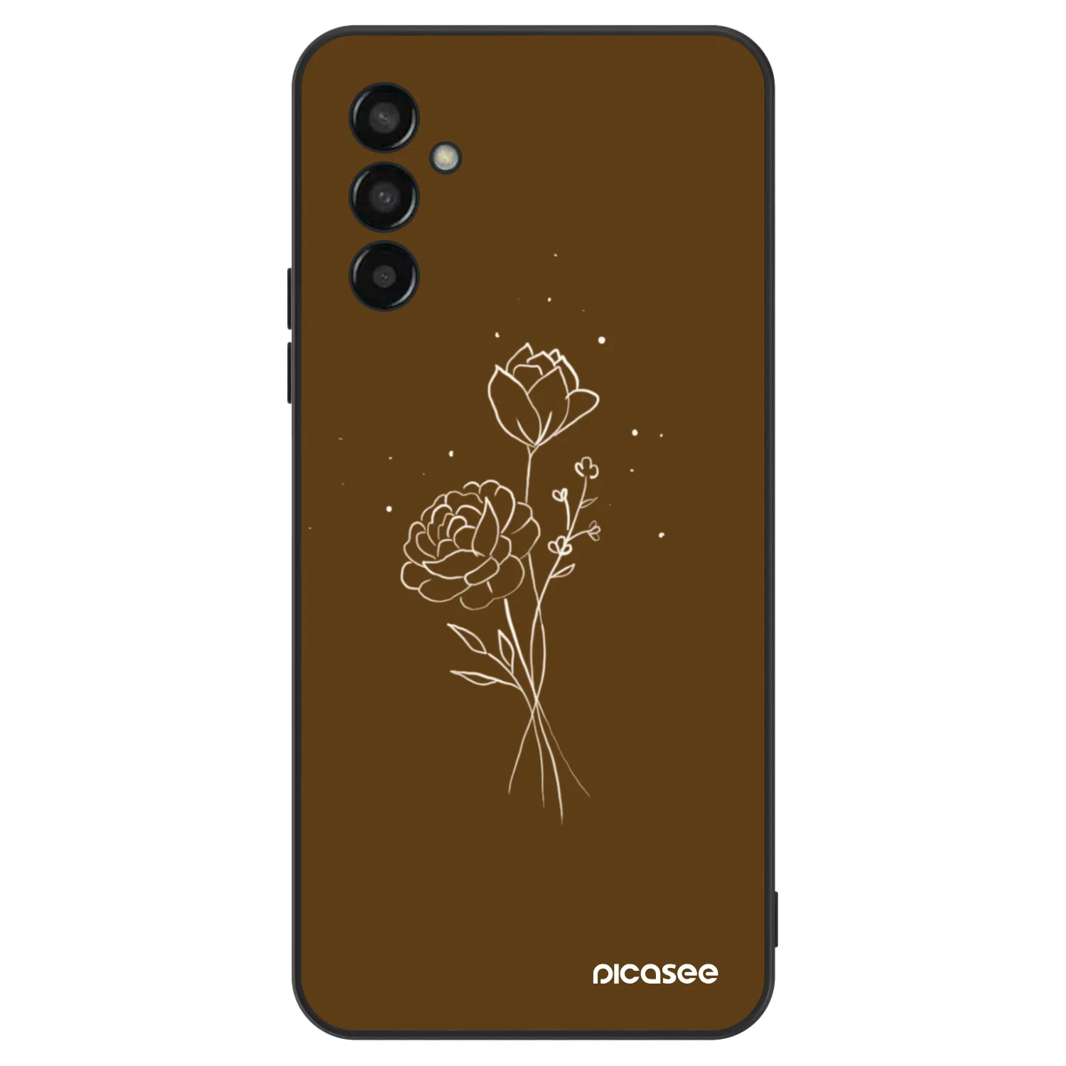 Picasee ULTIMATE CASE für Samsung Galaxy M13 M135F - Brown flowers