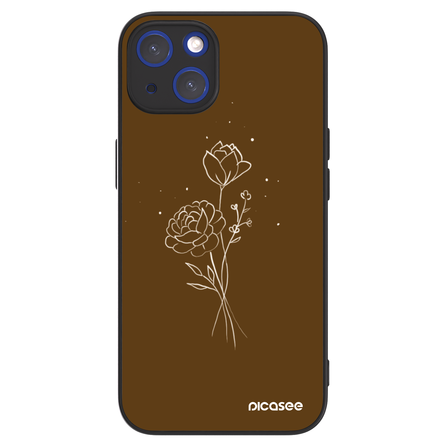 Picasee ULTIMATE CASE MagSafe für Apple iPhone 14 - Brown flowers