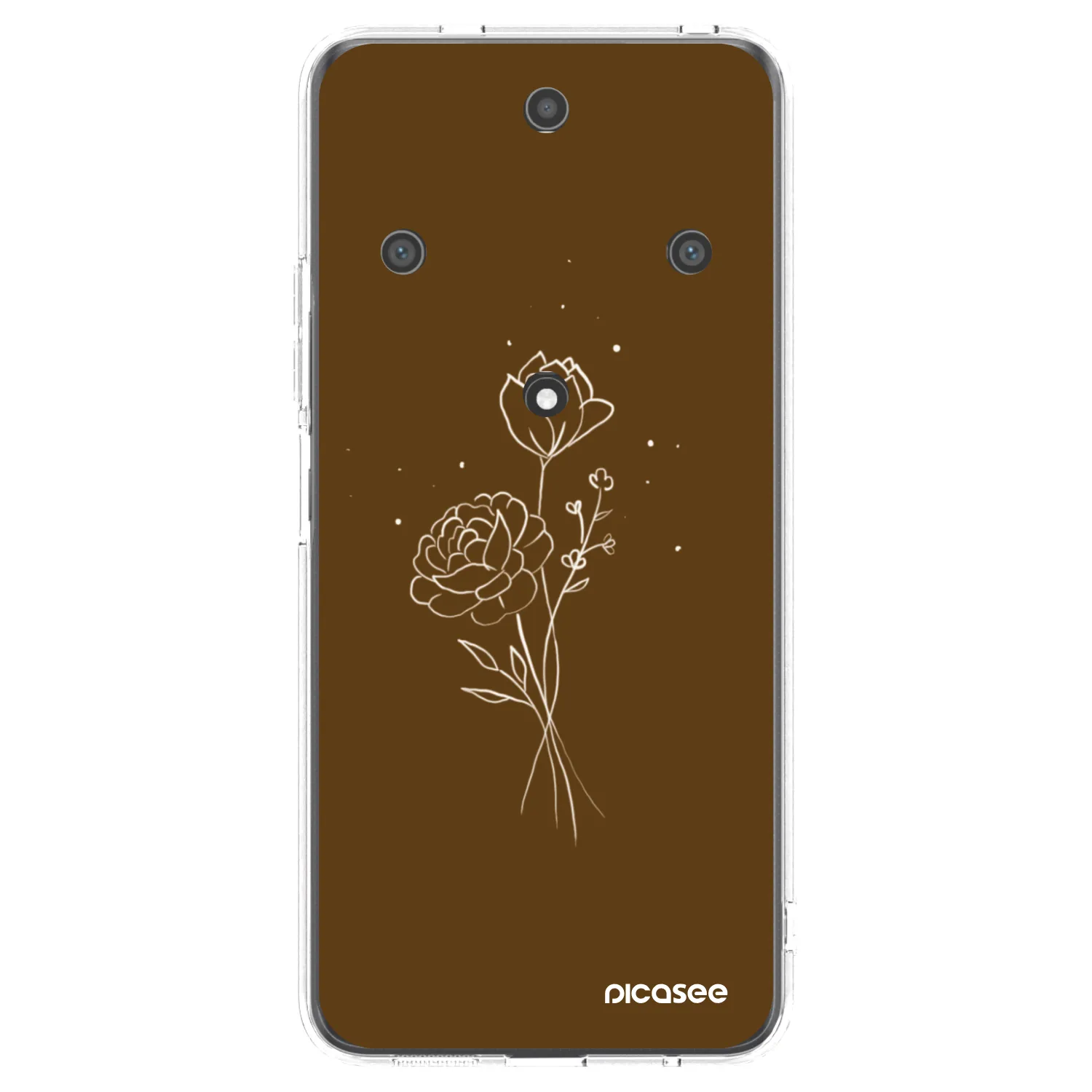 Picasee Honor Magic5 Lite 5G Hülle - Transparentes Silikon - Brown flowers