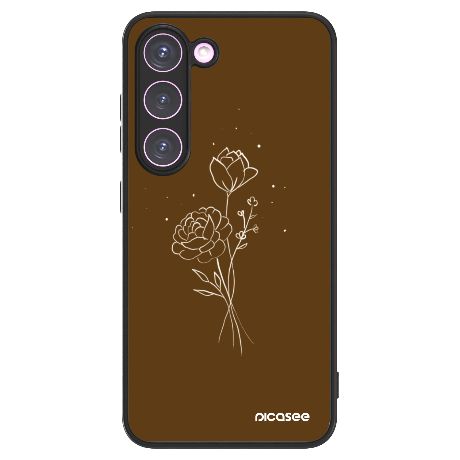 Picasee ULTIMATE CASE PowerShare für Samsung Galaxy S23 5G - Brown flowers