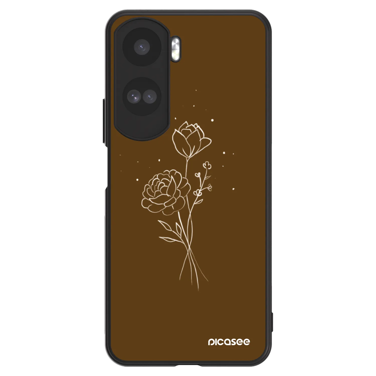 Picasee ULTIMATE CASE für Honor 90 Lite 5G - Brown flowers