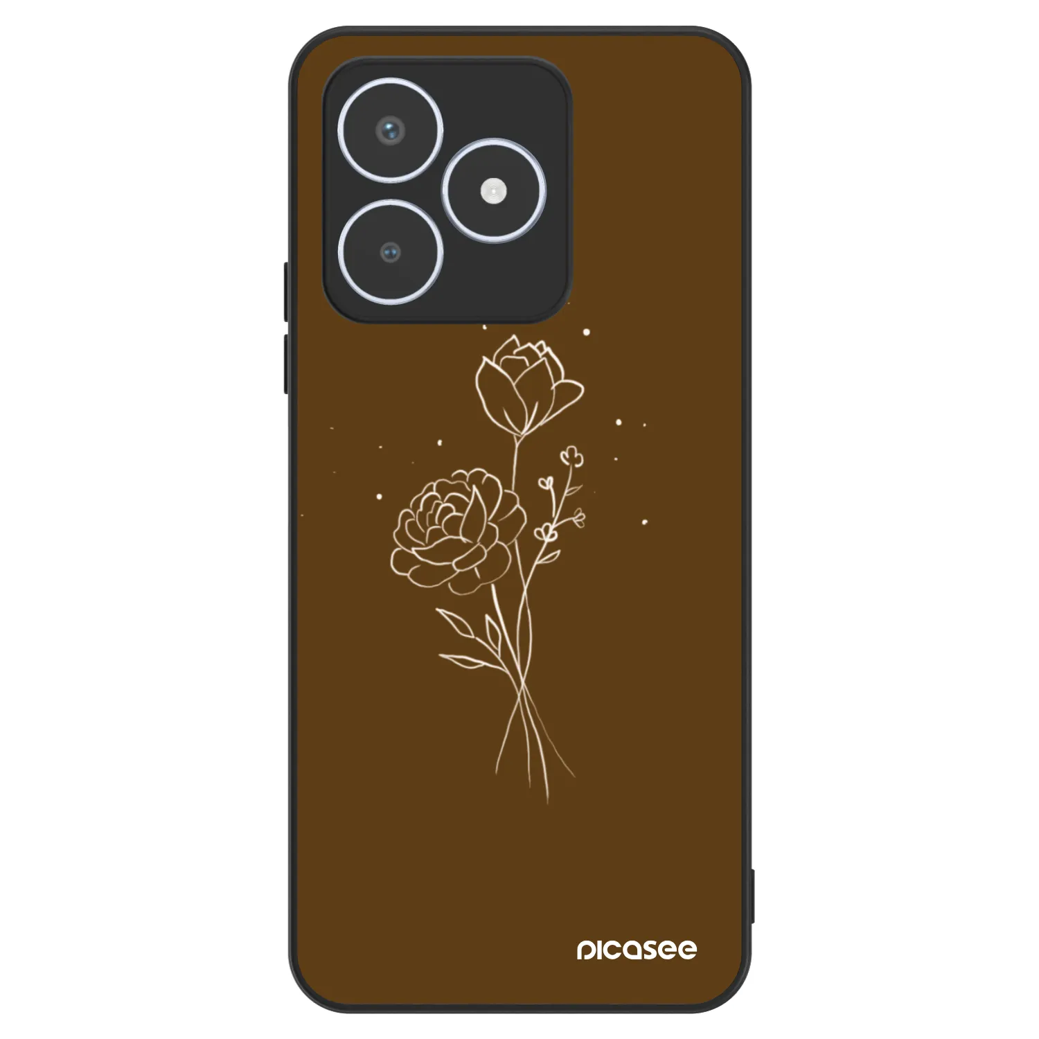 Picasee ULTIMATE CASE für Realme C53 - Brown flowers
