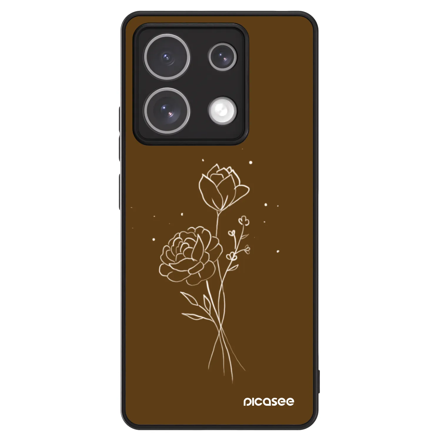 Picasee ULTIMATE CASE für Xiaomi Redmi Note 13 5G - Brown flowers
