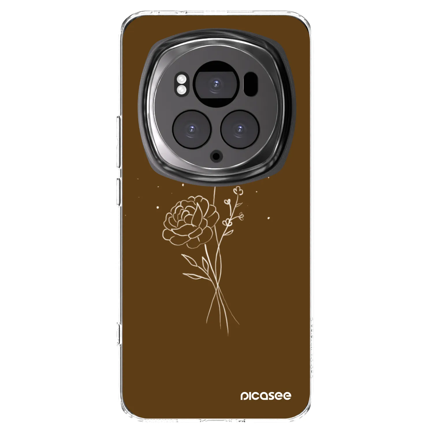 Picasee Honor Magic6 Pro Hülle - Transparentes Silikon - Brown flowers