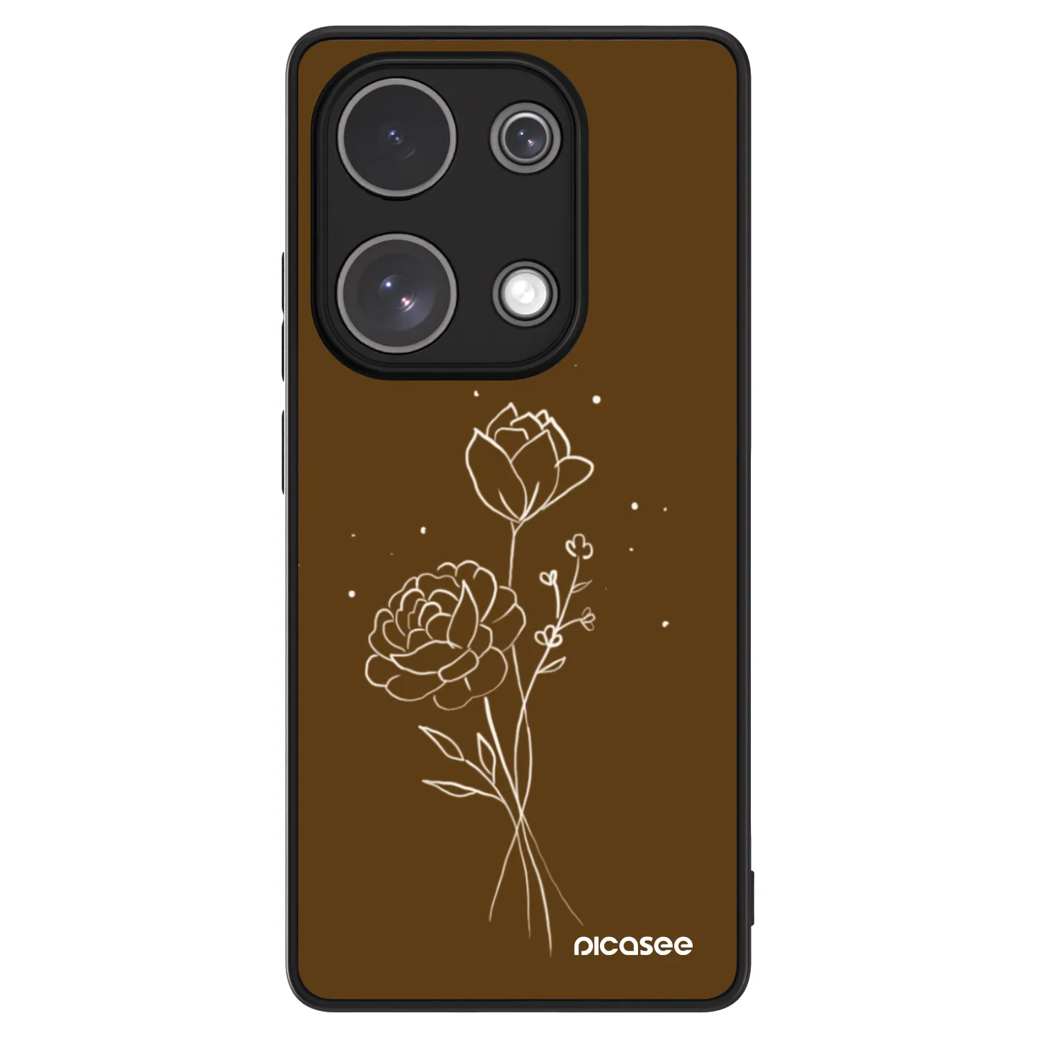 Picasee ULTIMATE CASE für Xiaomi Redmi Note 13 Pro 4G - Brown flowers