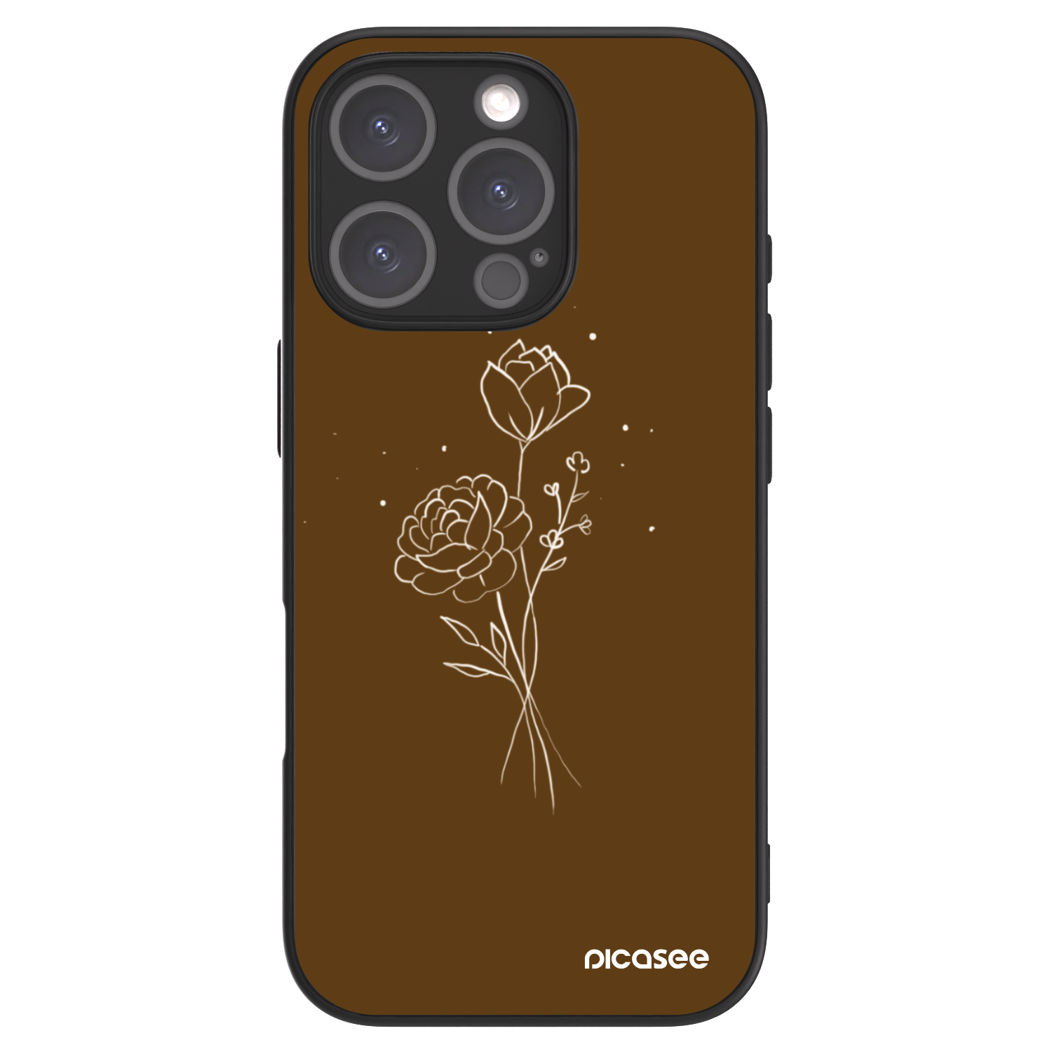 Picasee ULTIMATE CASE für Apple iPhone 16 Pro - Brown flowers
