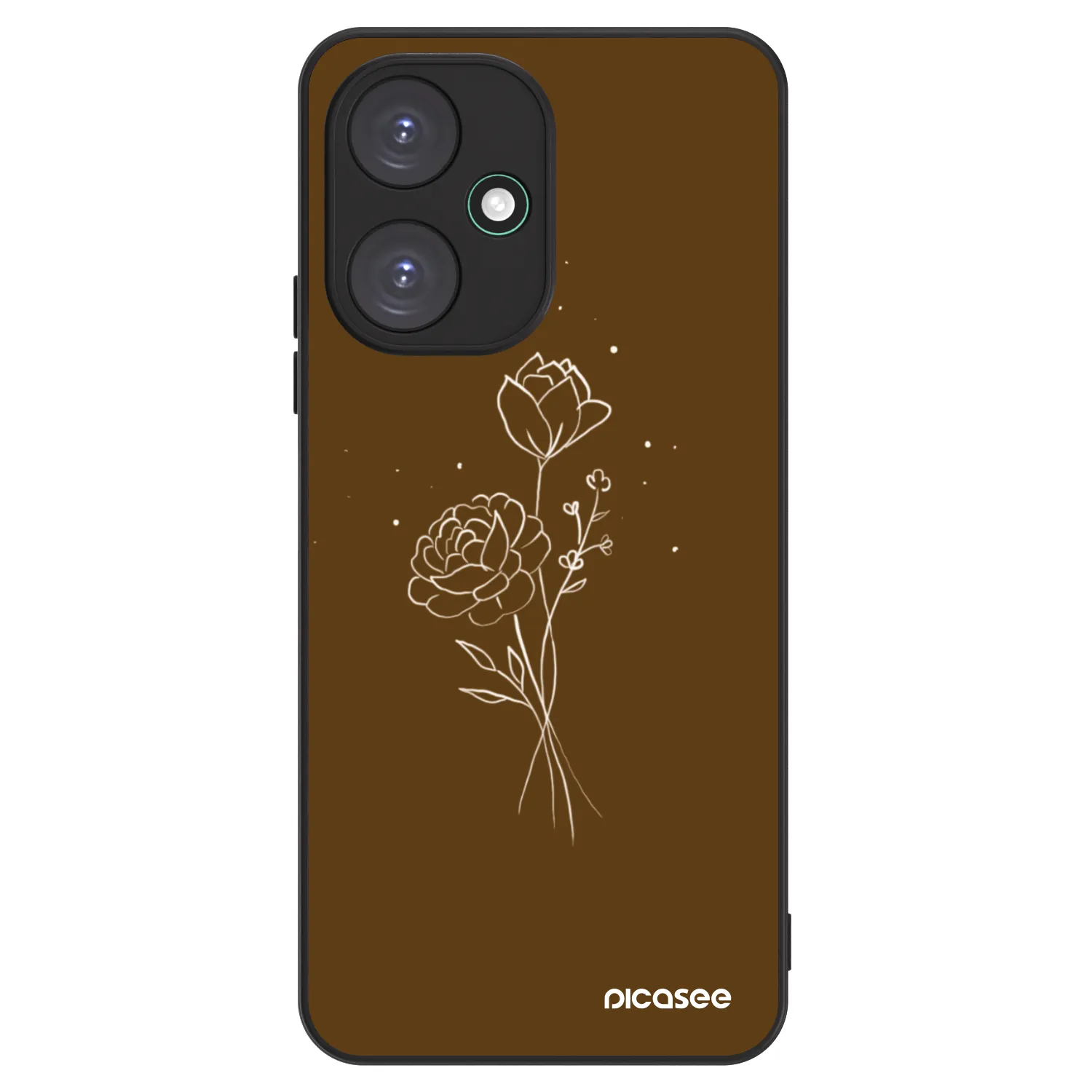 Picasee ULTIMATE CASE für Xiaomi Redmi 13C 5G - Brown flowers