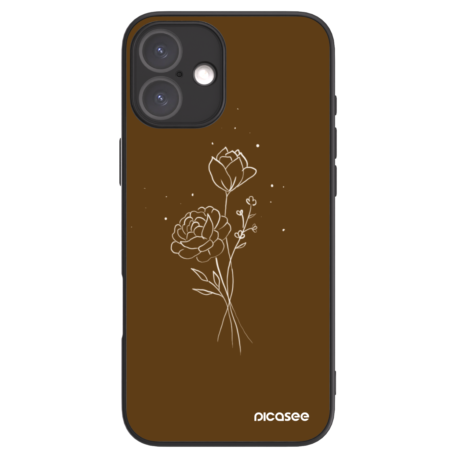 Picasee ULTIMATE CASE für Apple iPhone 16 Plus - Brown flowers