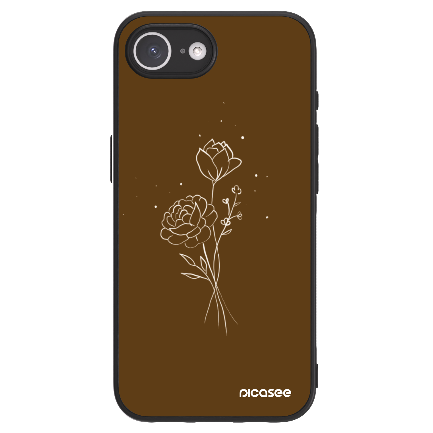 Picasee ULTIMATE CASE für Apple iPhone 16e - Brown flowers