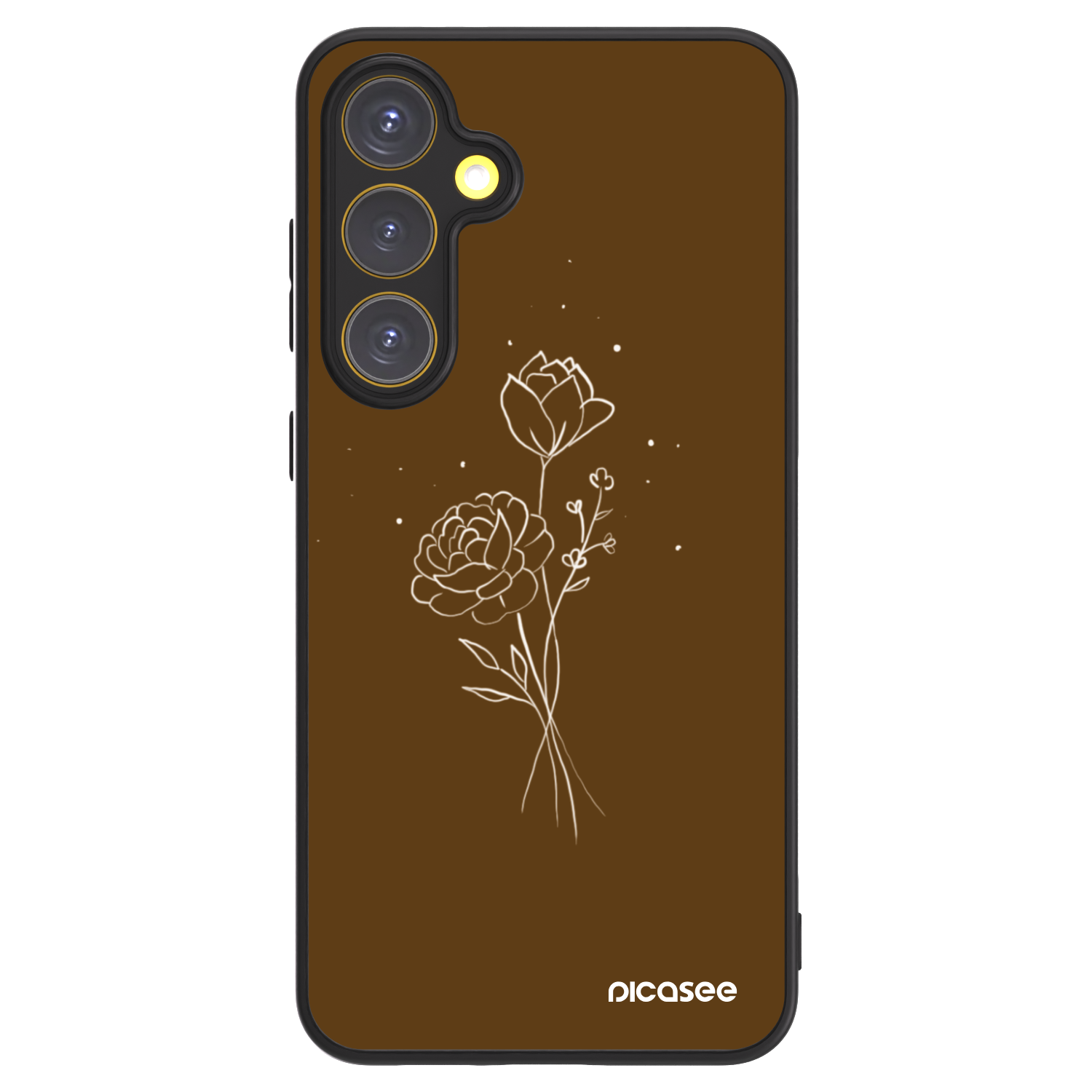 Picasee ULTIMATE CASE für Samsung Galaxy S24 FE S721B - Brown flowers