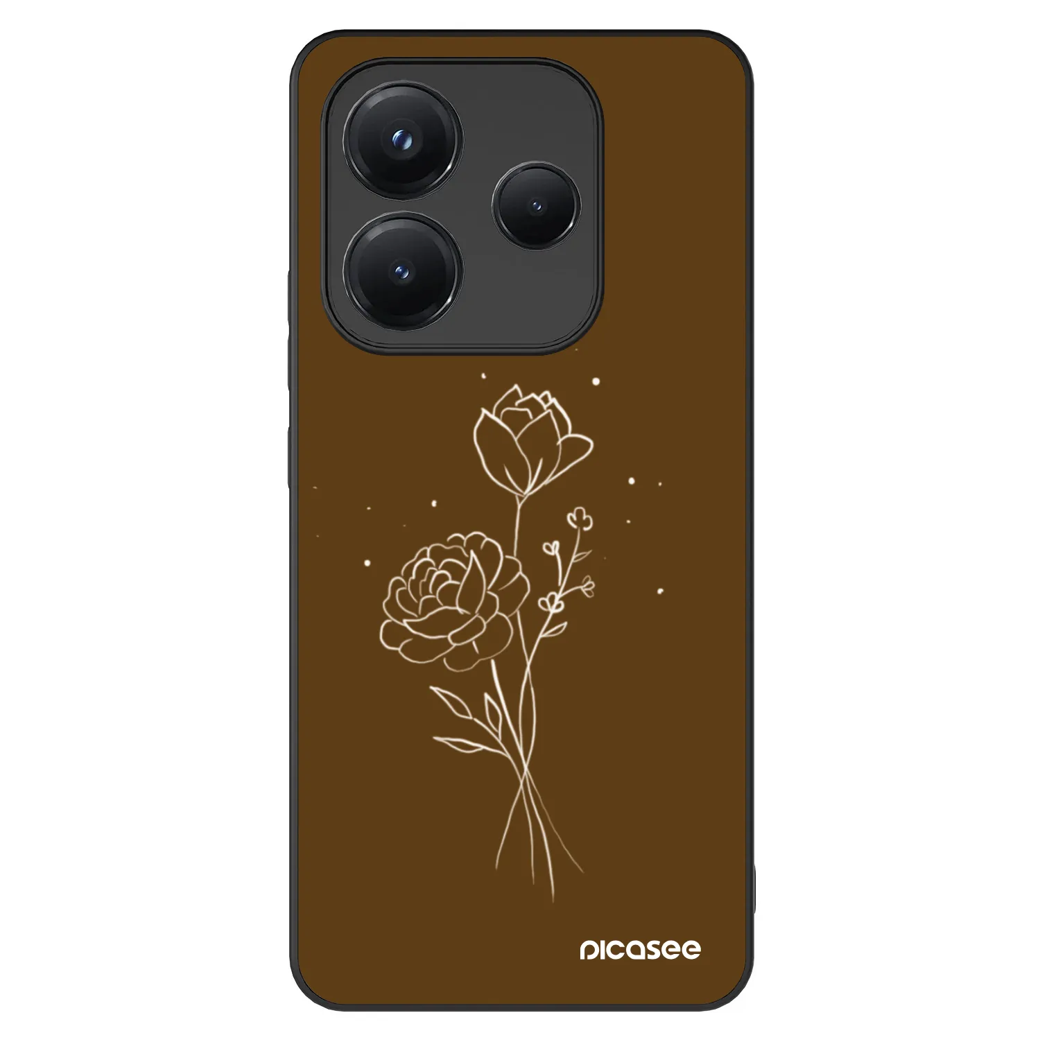 Picasee ULTIMATE CASE für Xiaomi Redmi Note 14 5G - Brown flowers
