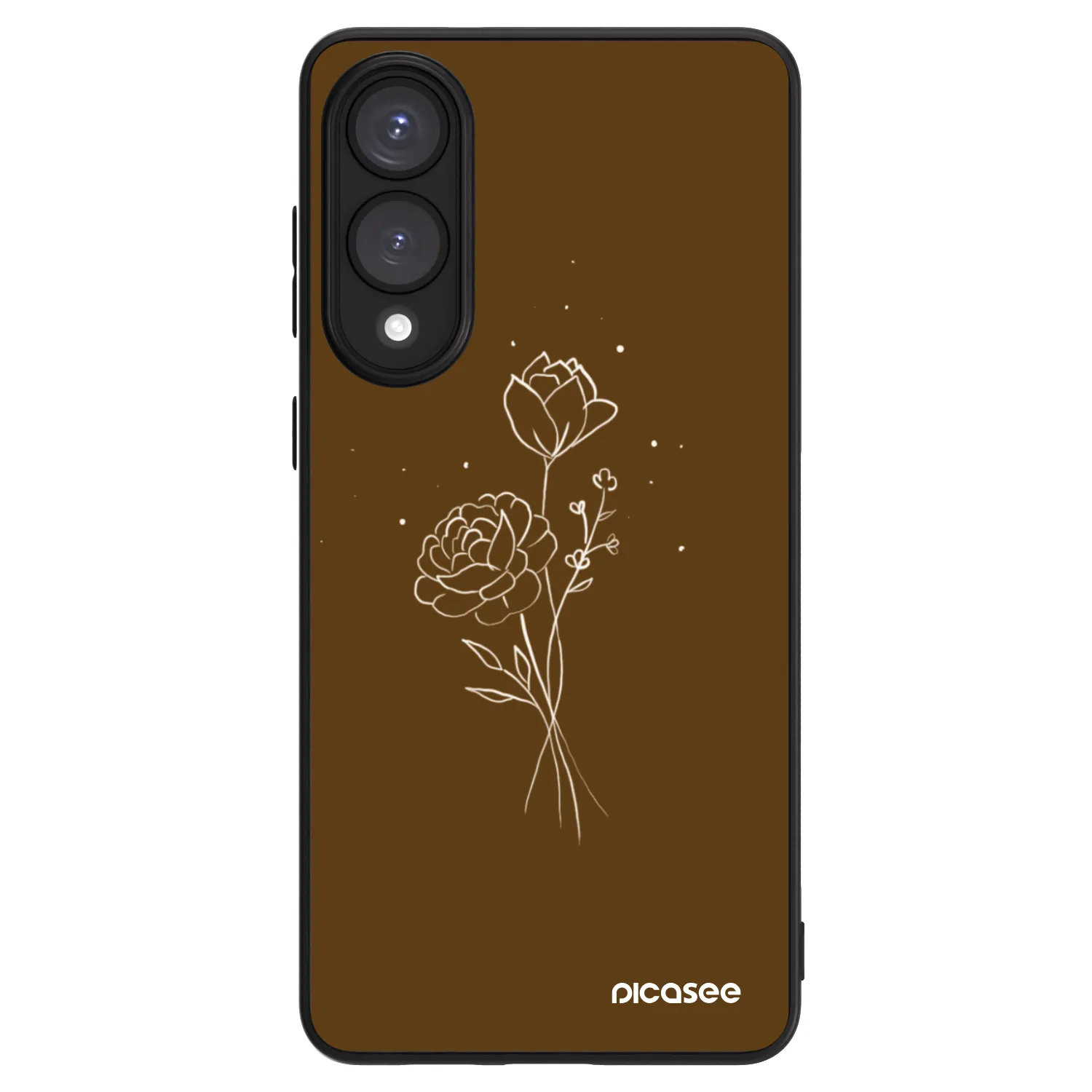 Picasee ULTIMATE CASE PowerShare für Samsung Galaxy S25 Edge 5G - Brown flowers