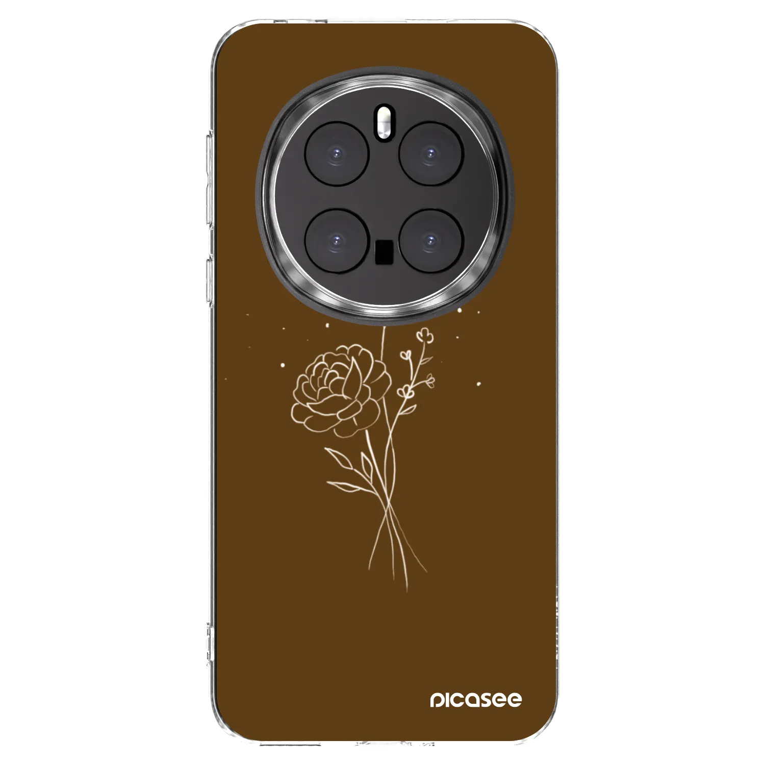 Picasee Honor Magic7 Pro 5G Hülle - Transparentes Silikon - Brown flowers