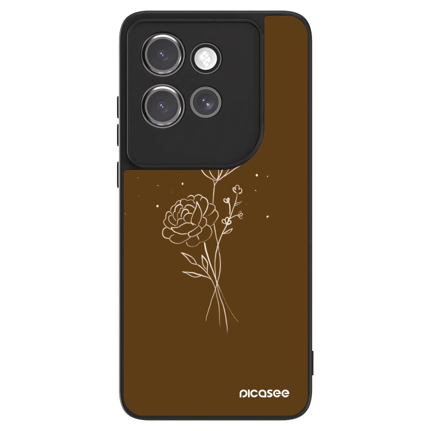 Picasee ULTIMATE CASE für Motorola Edge 50 Neo - Brown flowers