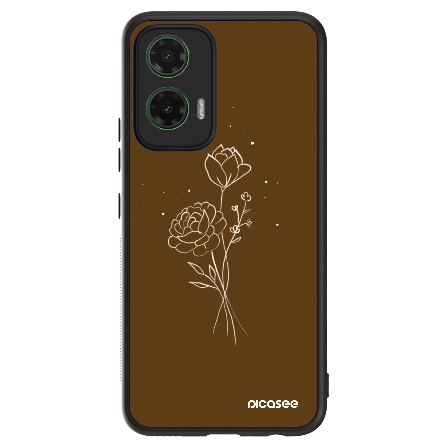 Picasee ULTIMATE CASE für Motorola Moto G35 5G - Brown flowers