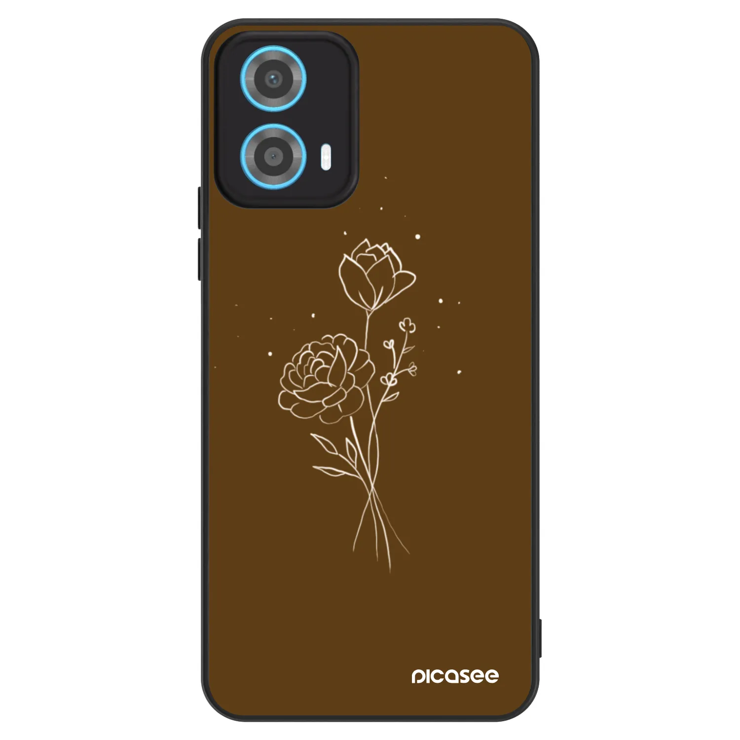 Picasee ULTIMATE CASE für Motorola Moto G34 5G - Brown flowers
