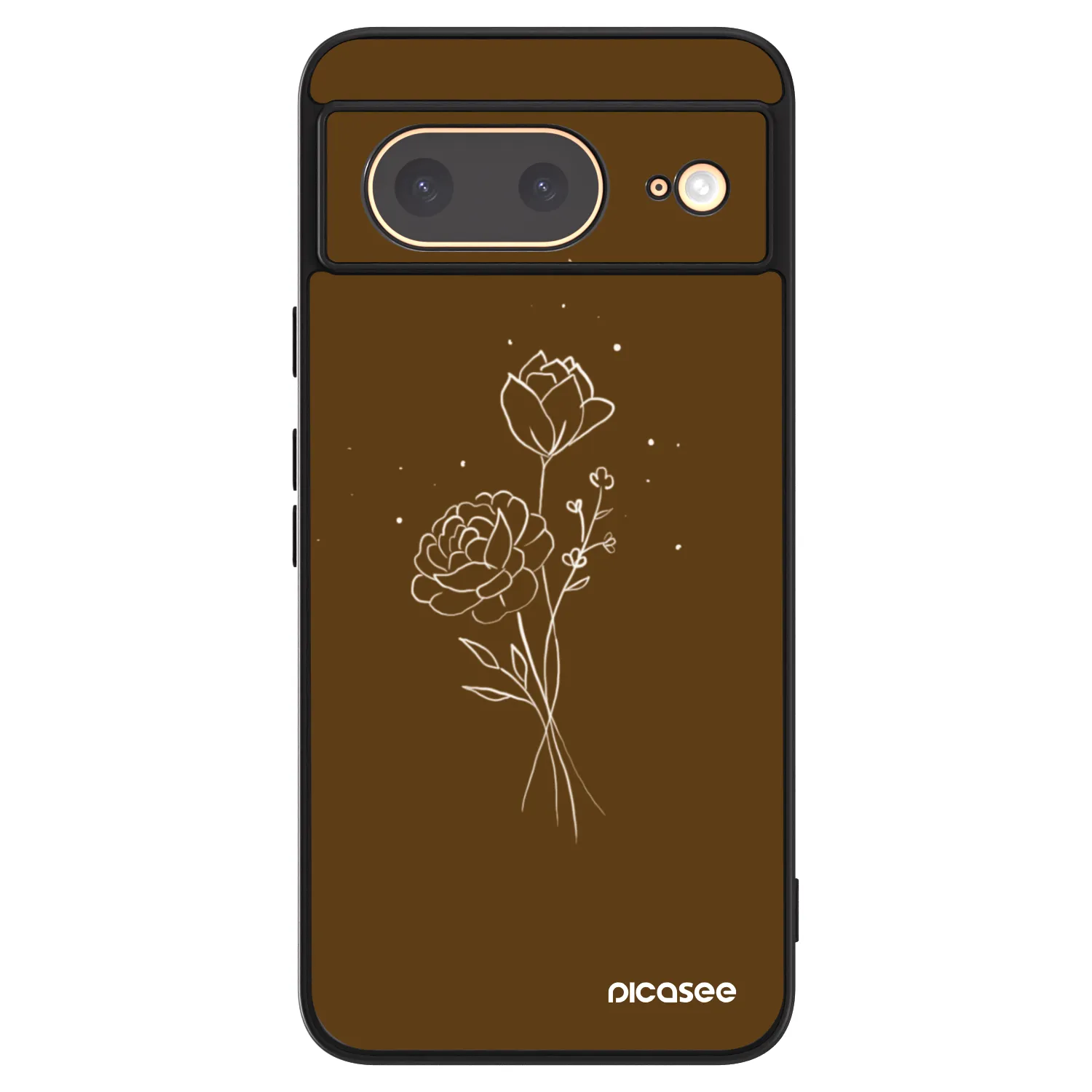 Picasee ULTIMATE CASE für Google Pixel 8 - Brown flowers