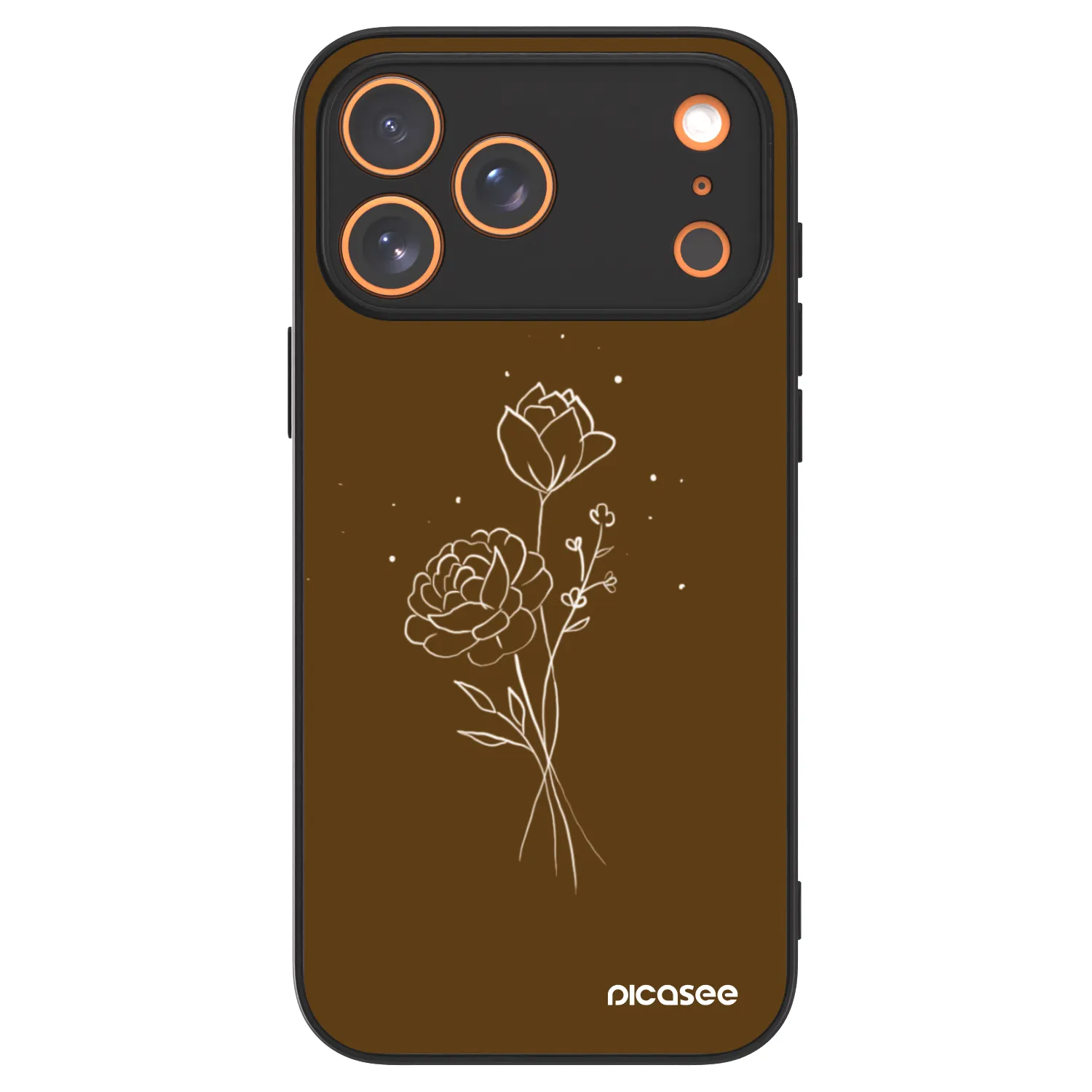 Picasee ULTIMATE CASE MagSafe für Apple iPhone 17 Pro Max - Brown flowers