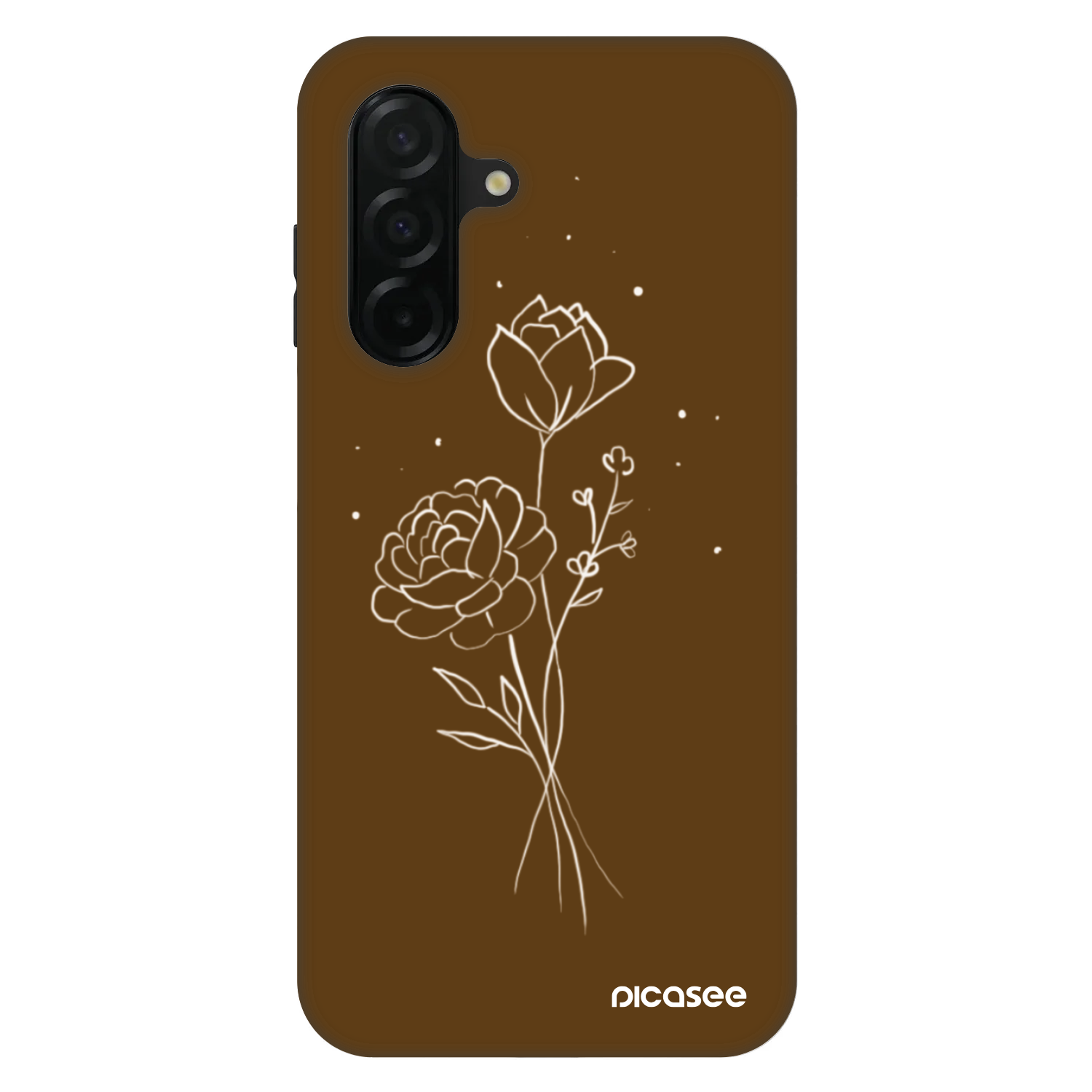 Picasee Fashion Case für Samsung Galaxy A26 5G A266B - Brown flowers