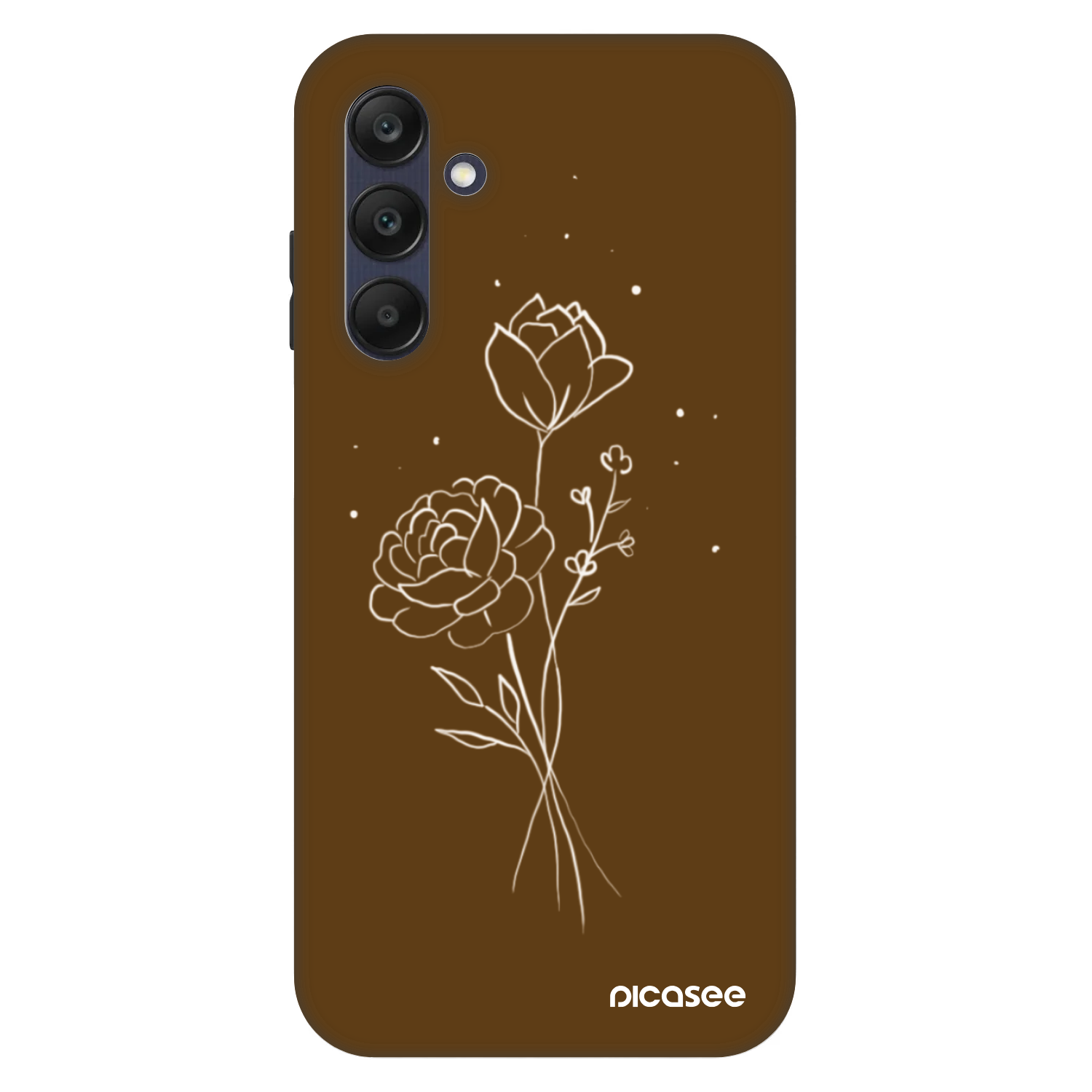 Picasee Fashion Case für Samsung Galaxy A25 A256B 5G - Brown flowers