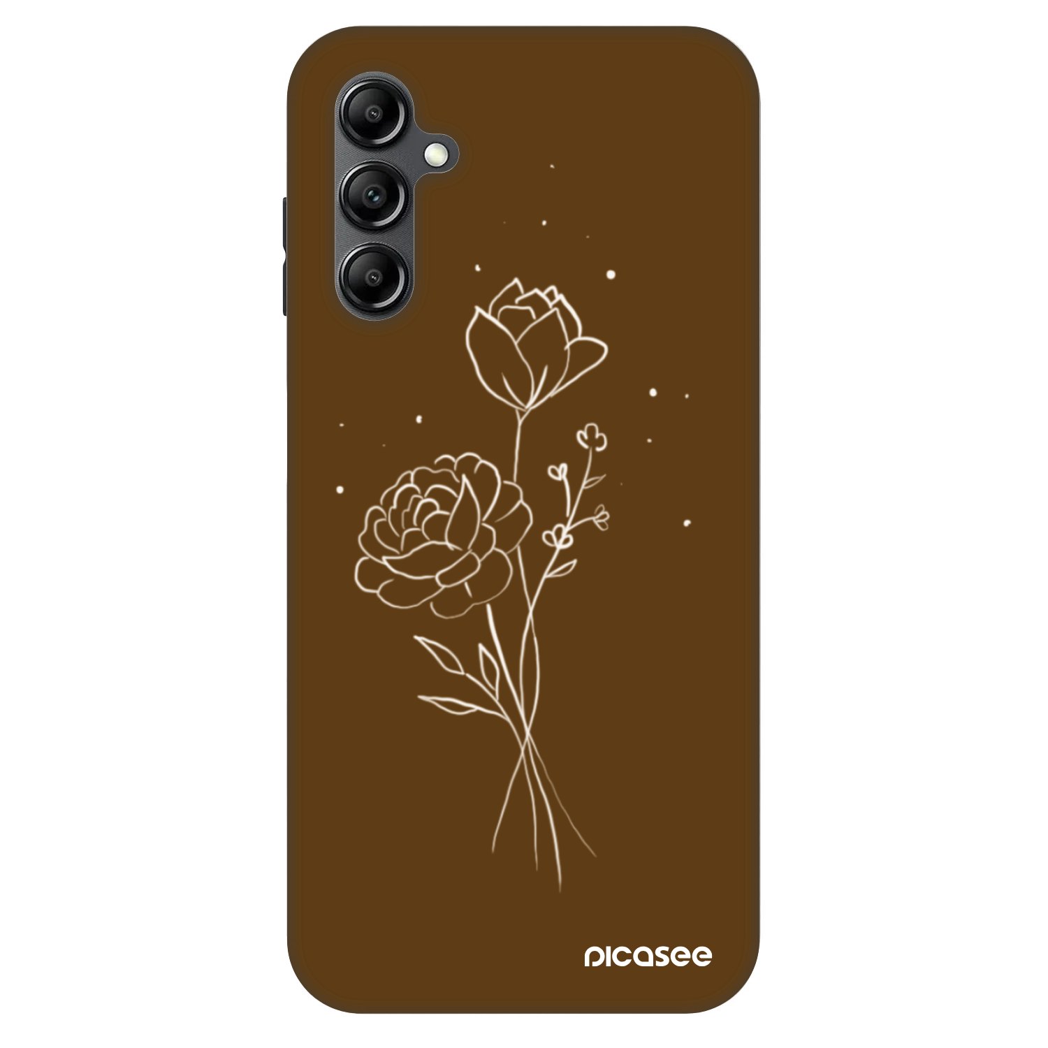 Picasee Fashion Case für Samsung Galaxy A14 5G A146P - Brown flowers