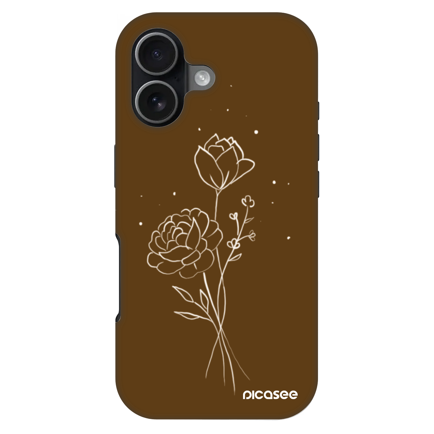 Picasee Fashion Case MagSafe für Apple iPhone 17 - Brown flowers