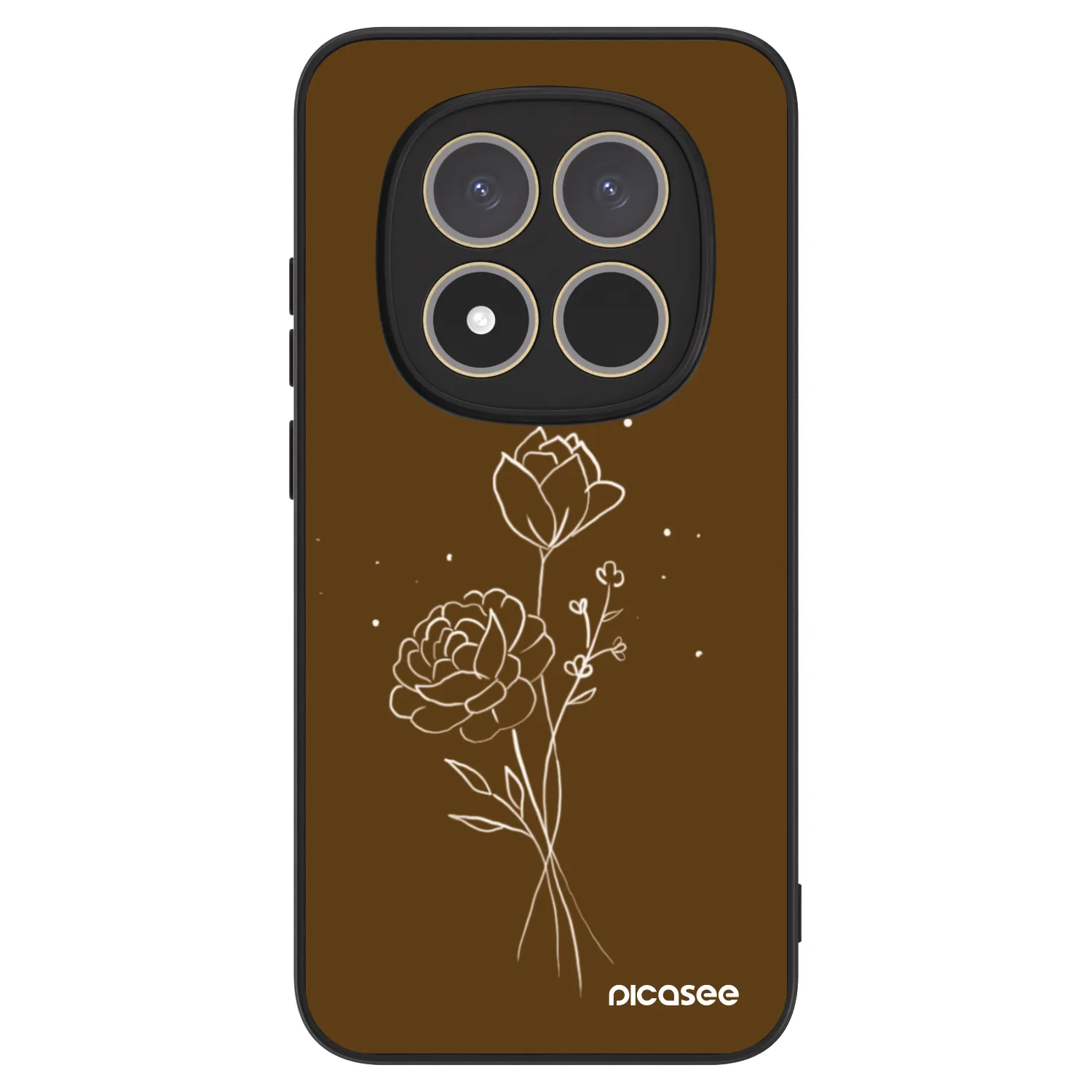 Picasee ULTIMATE CASE für Xiaomi Redmi Note 15 Pro 4G - Brown flowers