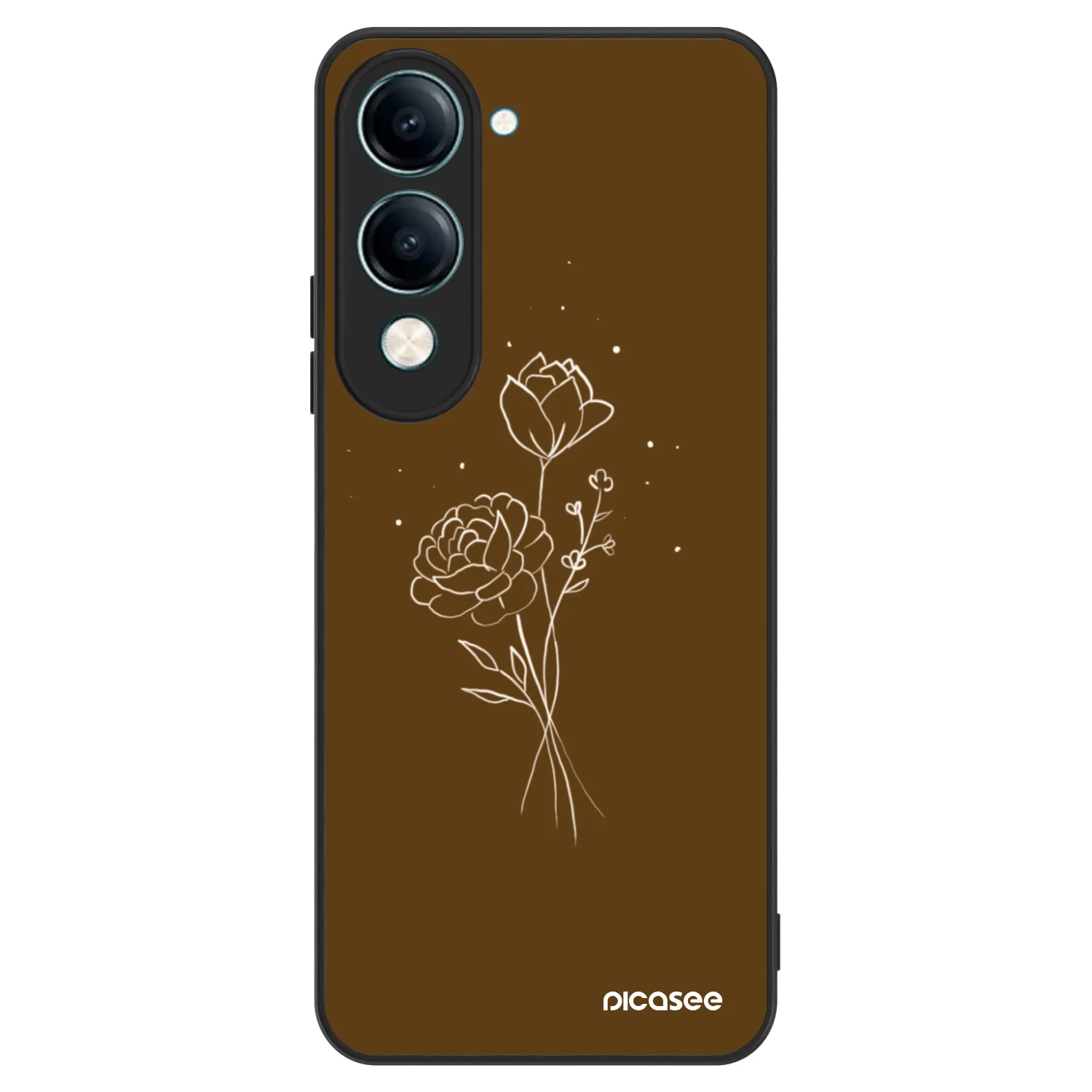 Picasee ULTIMATE CASE für Vivo Y29s 5G - Brown flowers