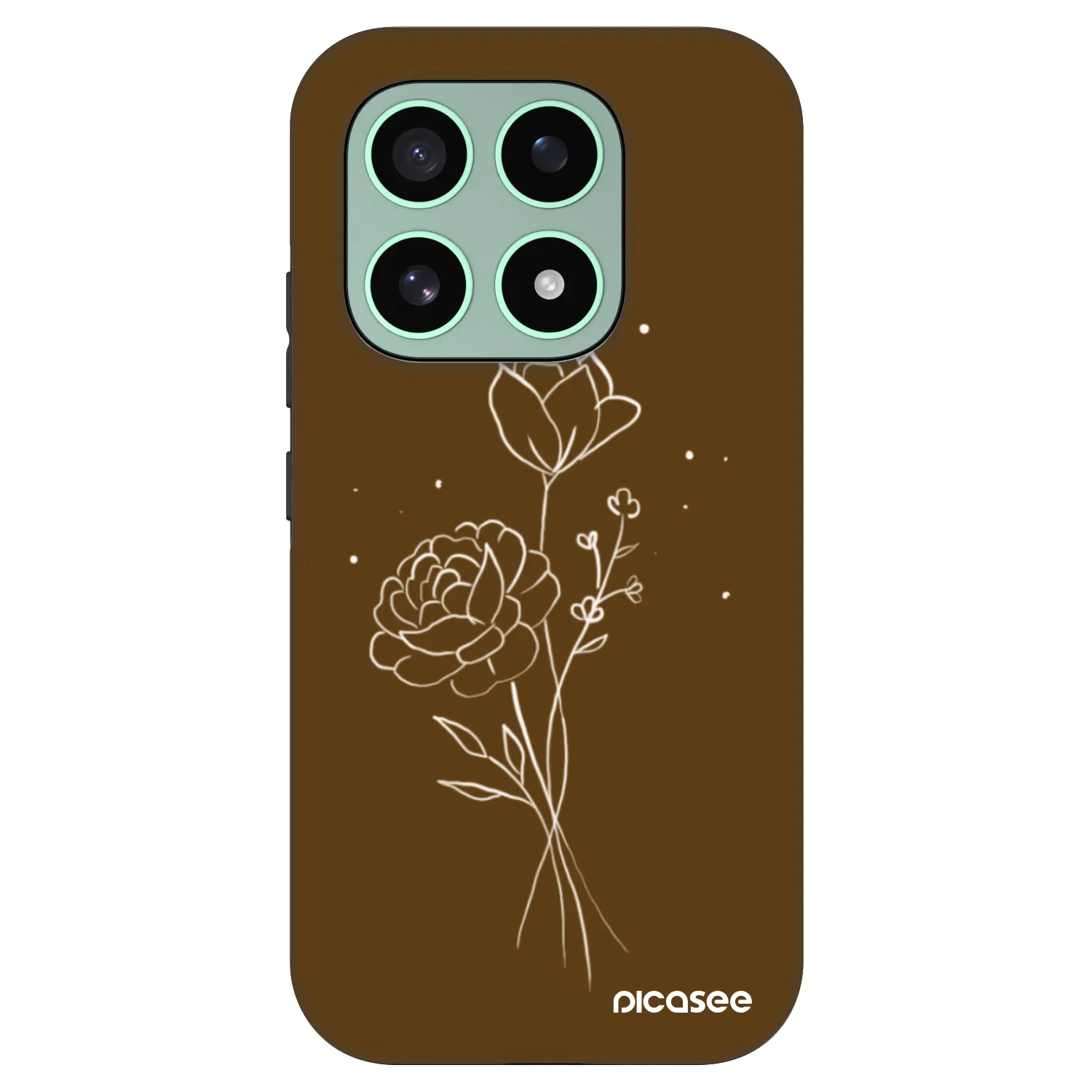 Picasee Fashion Case für Xiaomi 17 - Brown flowers