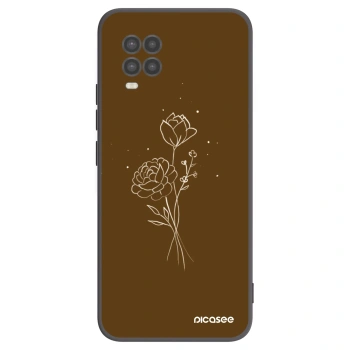 Hülle für Xiaomi Mi 10 Lite - Brown flowers