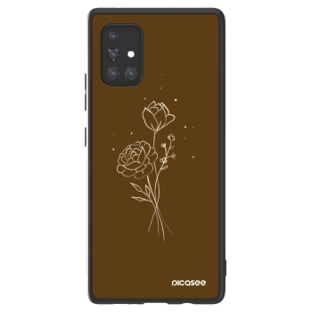 Picasee ULTIMATE CASE für Samsung Galaxy A71 A715F - Brown flowers