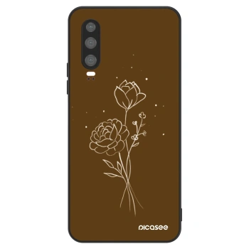 Hülle für Huawei P30 - Brown flowers