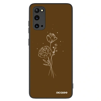 Hülle für Samsung Galaxy S20 G980F - Brown flowers