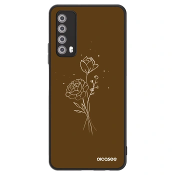 Hülle für Huawei P Smart 2021 - Brown flowers