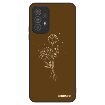 Hülle für Samsung Galaxy A72 A725F - Brown flowers