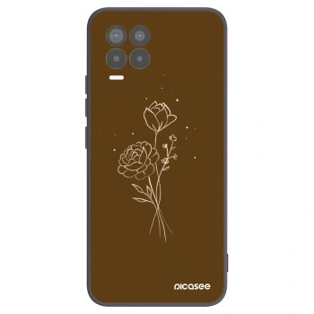 Hülle für Realme 8 Pro - Brown flowers