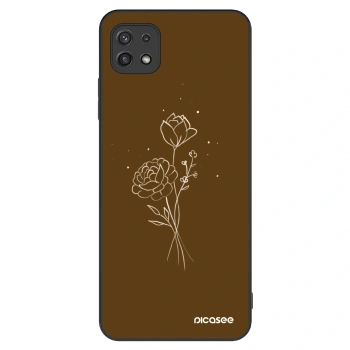 Hülle für Samsung Galaxy A22 A226B 5G - Brown flowers