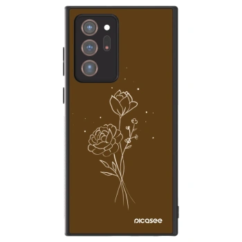 Hülle für Samsung Galaxy Note 20 Ultra - Brown flowers