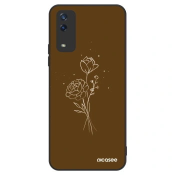 Hülle für Vivo Y11s - Brown flowers