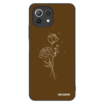 Hülle für Xiaomi 11 Lite 5G NE - Brown flowers