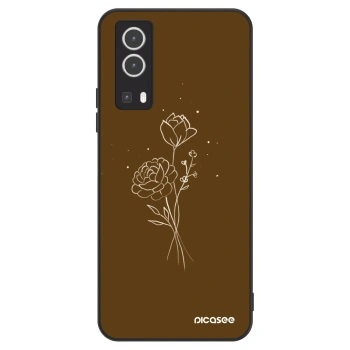 Hülle für Vivo Y72 5G - Brown flowers