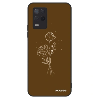 Hülle für Realme 8 5G - Brown flowers