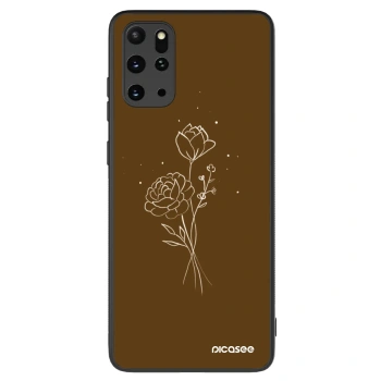 Hülle für Samsung Galaxy S20+ G985F - Brown flowers