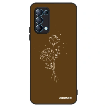 Hülle für OPPO Reno 5 5G - Brown flowers