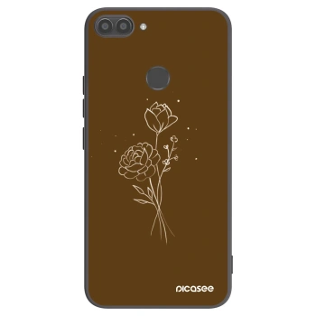 Hülle für Huawei P Smart - Brown flowers