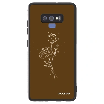 Hülle für Samsung Galaxy Note 9 N960F - Brown flowers
