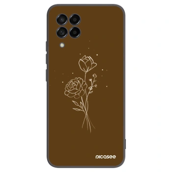 Hülle für Samsung Galaxy M53 5G - Brown flowers