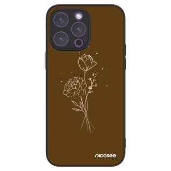 Picasee ULTIMATE CASE MagSafe für Apple iPhone 14 Pro Max - Brown flowers