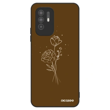 Hülle für OPPO A94 5G - Brown flowers