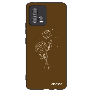 Hülle für Motorola Moto G72 - Brown flowers
